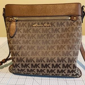 Michael Kors MK brown Crossbody purse